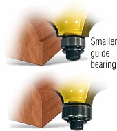 Change the guide bearing size