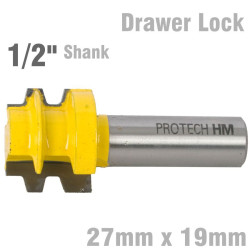 DRAWER LOCK 27MM X 19MM  1/2' SHANK