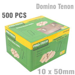DOMINO TENON 10X50MM 500PC PER COLOUR BOX BEECH WOOD