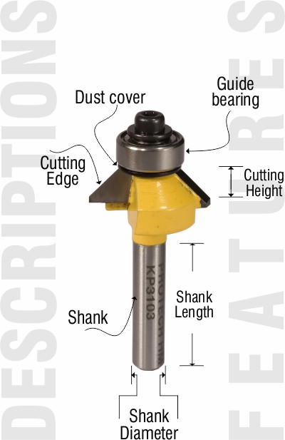 Features of KP3103 router bit
